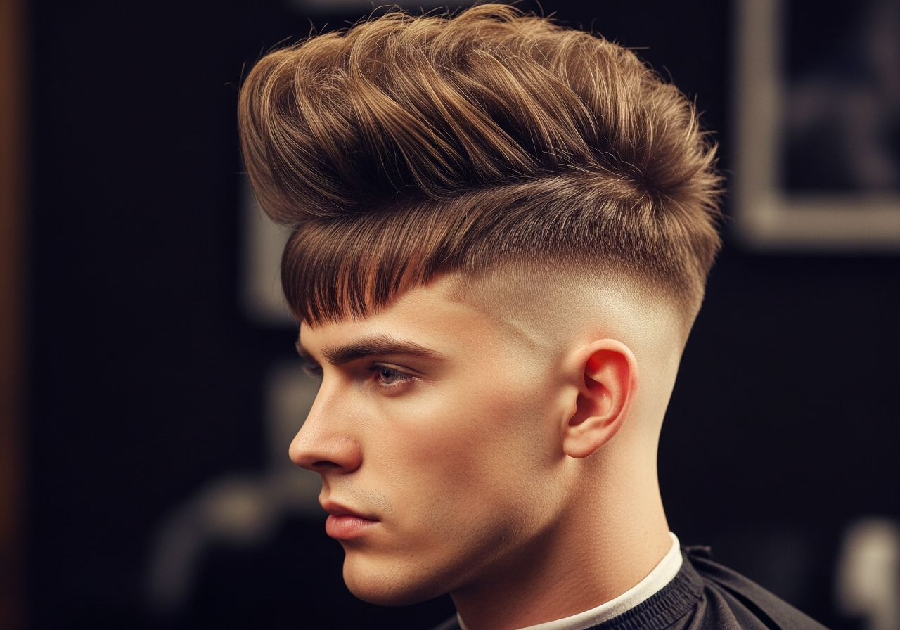 French Crop High Top 2026 - Tall Volume Choppy Fringe