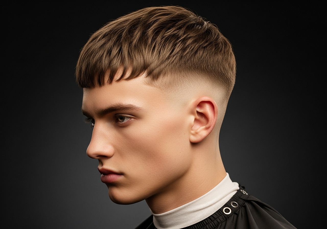 French Crop with Low Taper 2026 - Soft Low Taper Sides and Choppy Fringe