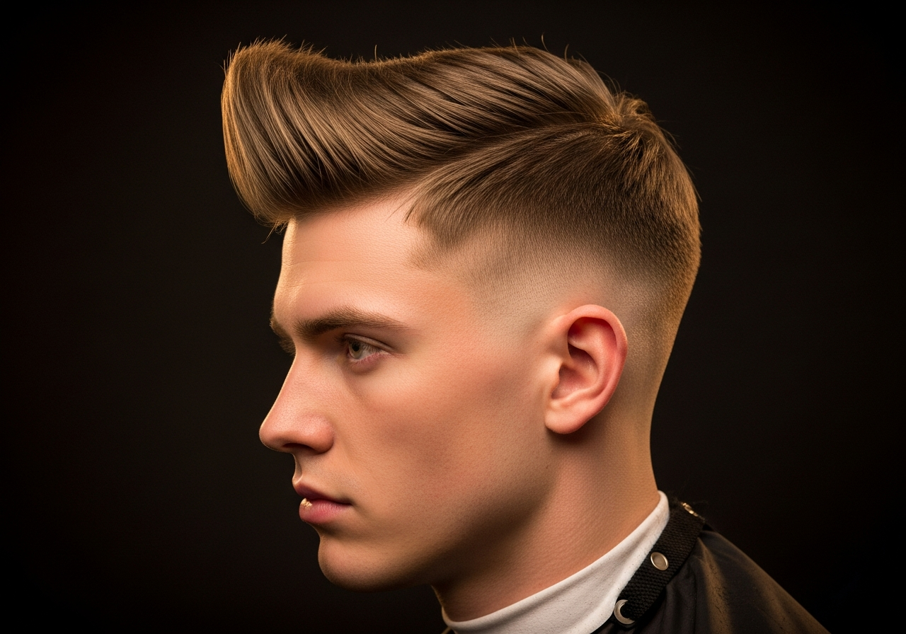 French Crop Quiff 2026 - Upward Quiff Fringe Haircut