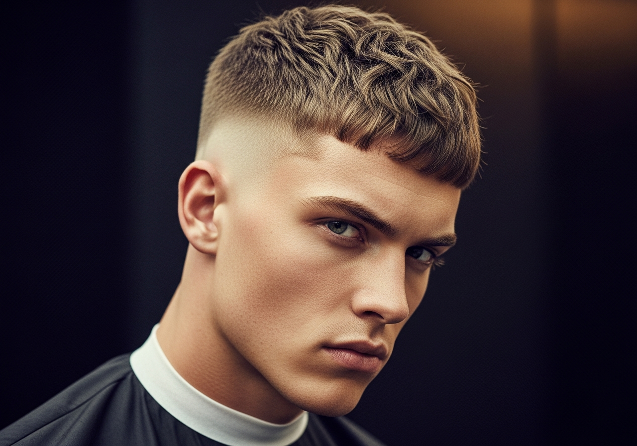 French Crop Skin Fade 2026 - Bold Skin Fade with Short Choppy Fringe