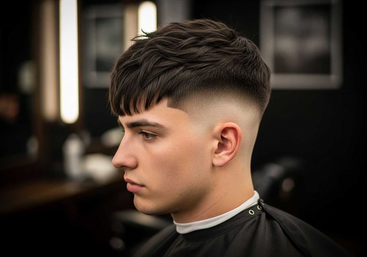 French Crop Undercut 2026 - Bold Undercut with Choppy Fringe