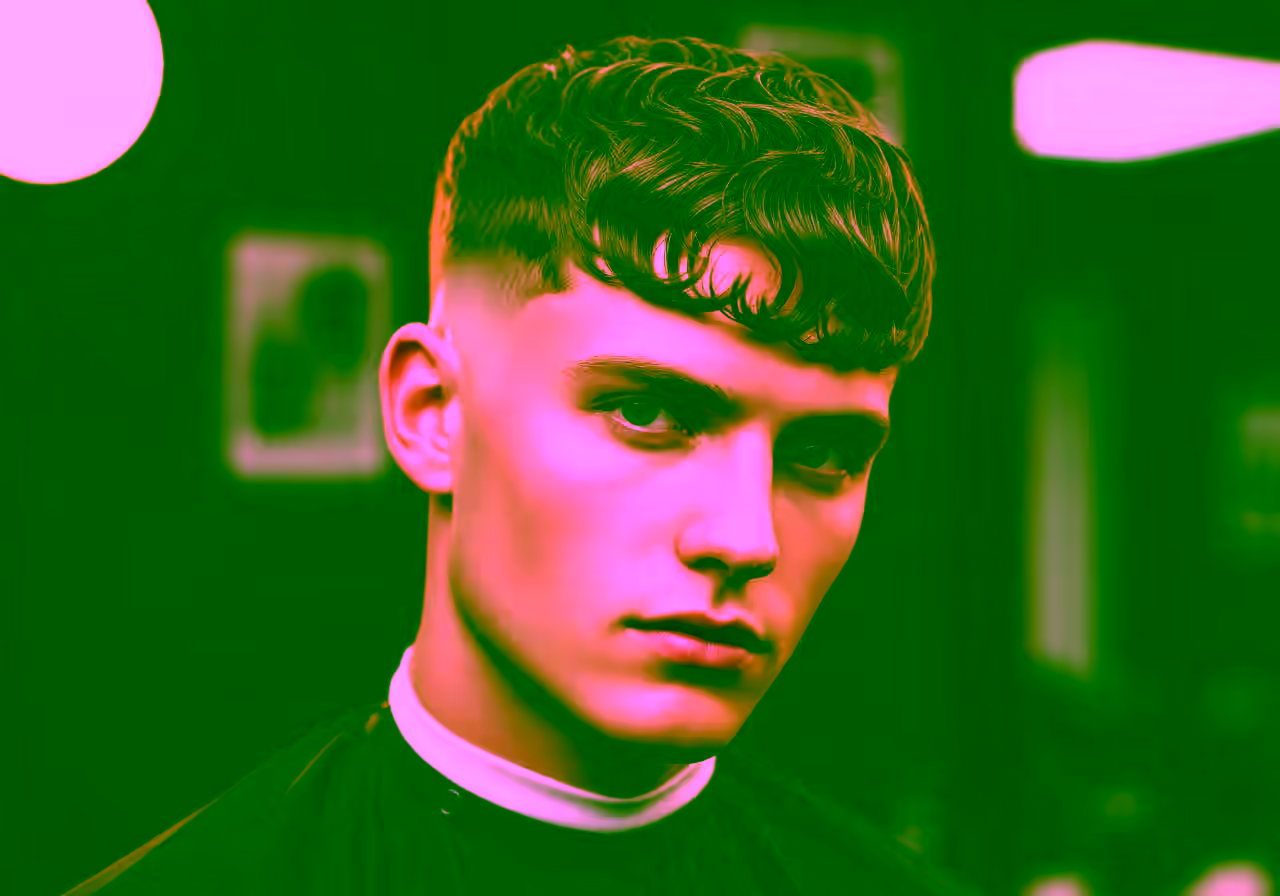 French Crop Wavy hairstyle for men 2026 — french crop variation, best for all faces + wavy hair, modern barbering by Master Stylist Jessica Hamilton