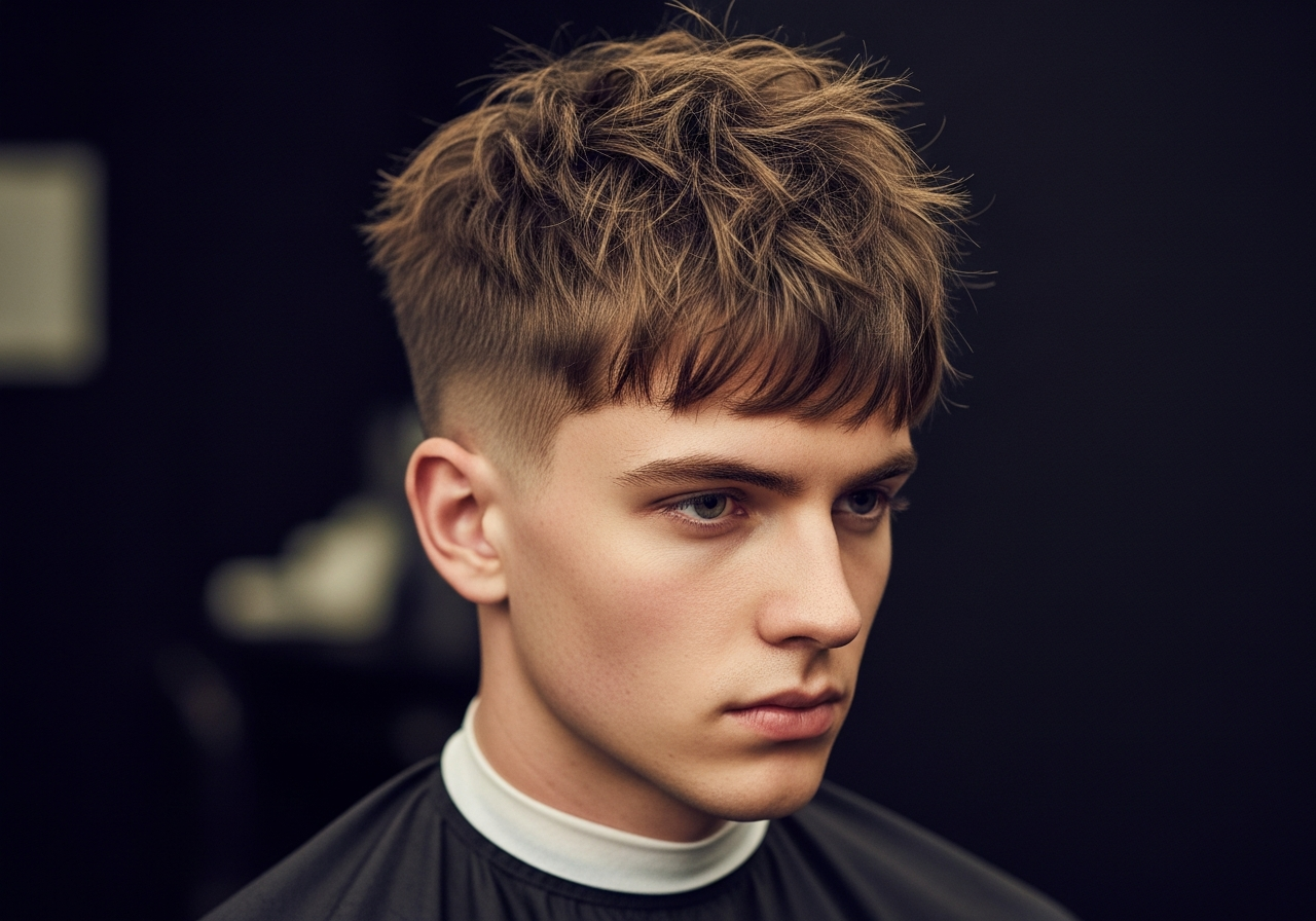 Messy French Crop Hairstyle 2026 - Casual Messy Forward Fringe