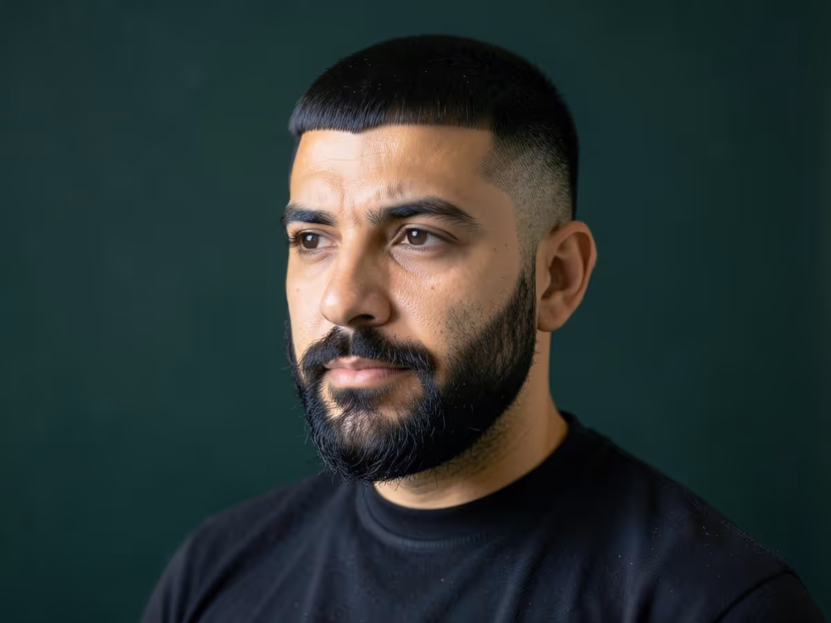 Man with a classic french crop