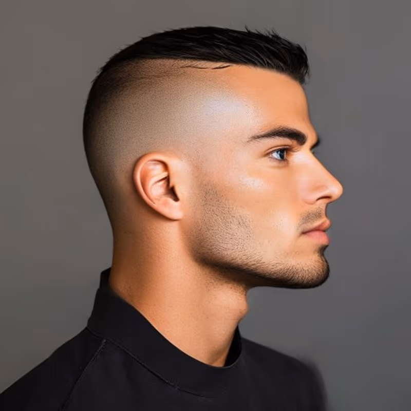Single Line Design hairstyle for men 2026 — Hair Designs variation, best for First-time design wearers, modern barbering by Master Stylist Jessica Hamilton