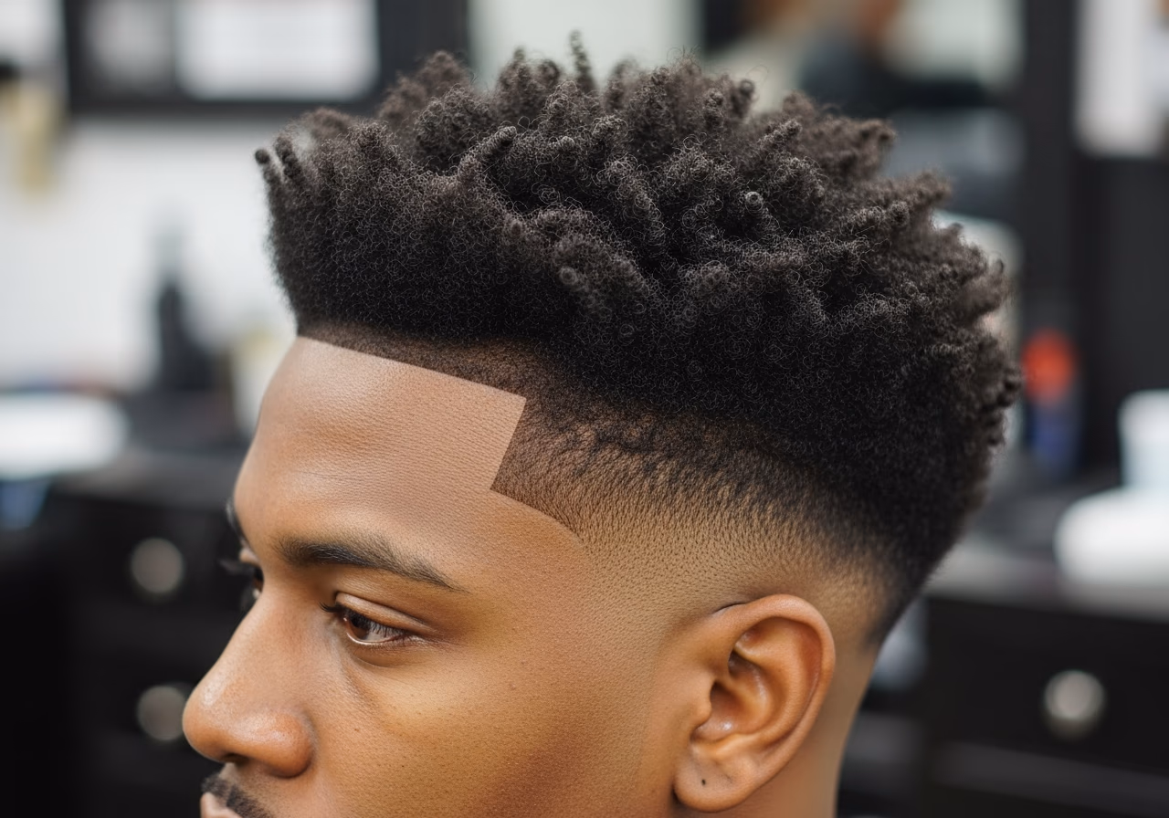 Haircuts for Black Men 2026 - Low Fade with Layered 3C Curls