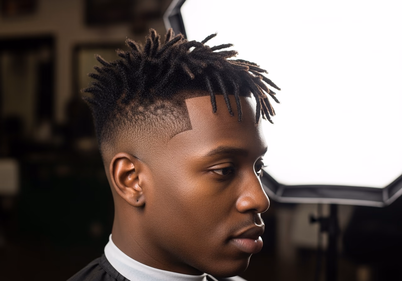 Haircuts for Black Men 2026 - Low Taper with Long Two-Strand Twists