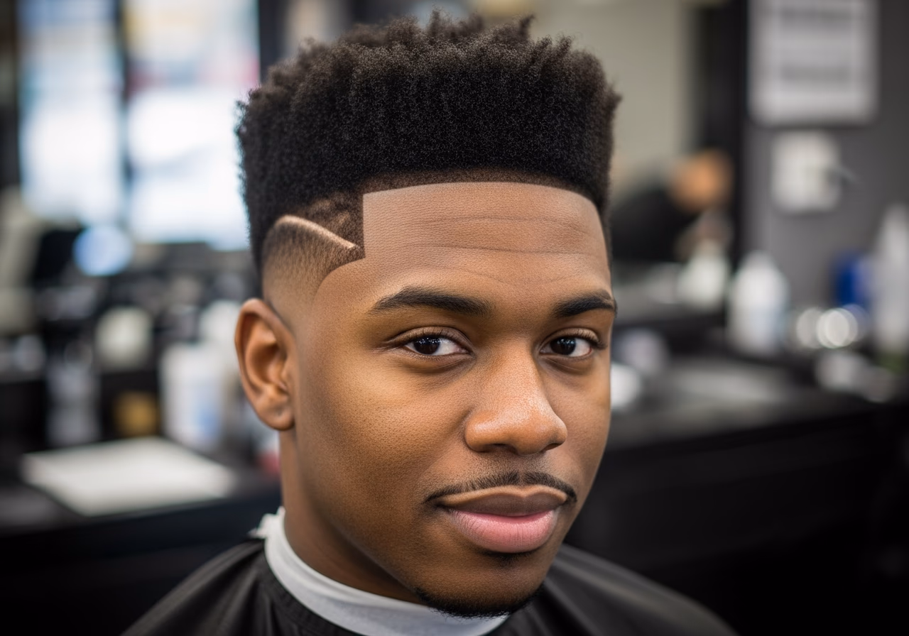 Haircuts for Black Men 2026 - Undercut with High-Top Fade Combo