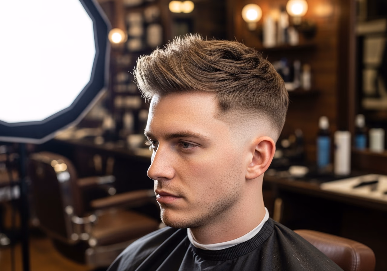 Textured Crop Undercut Hybrid hairstyle for men 2026 — haircuts for heart-shaped faces variation, best for heart-shaped faces + thick hair, modern barbering by Master Stylist Jessica Hamilton