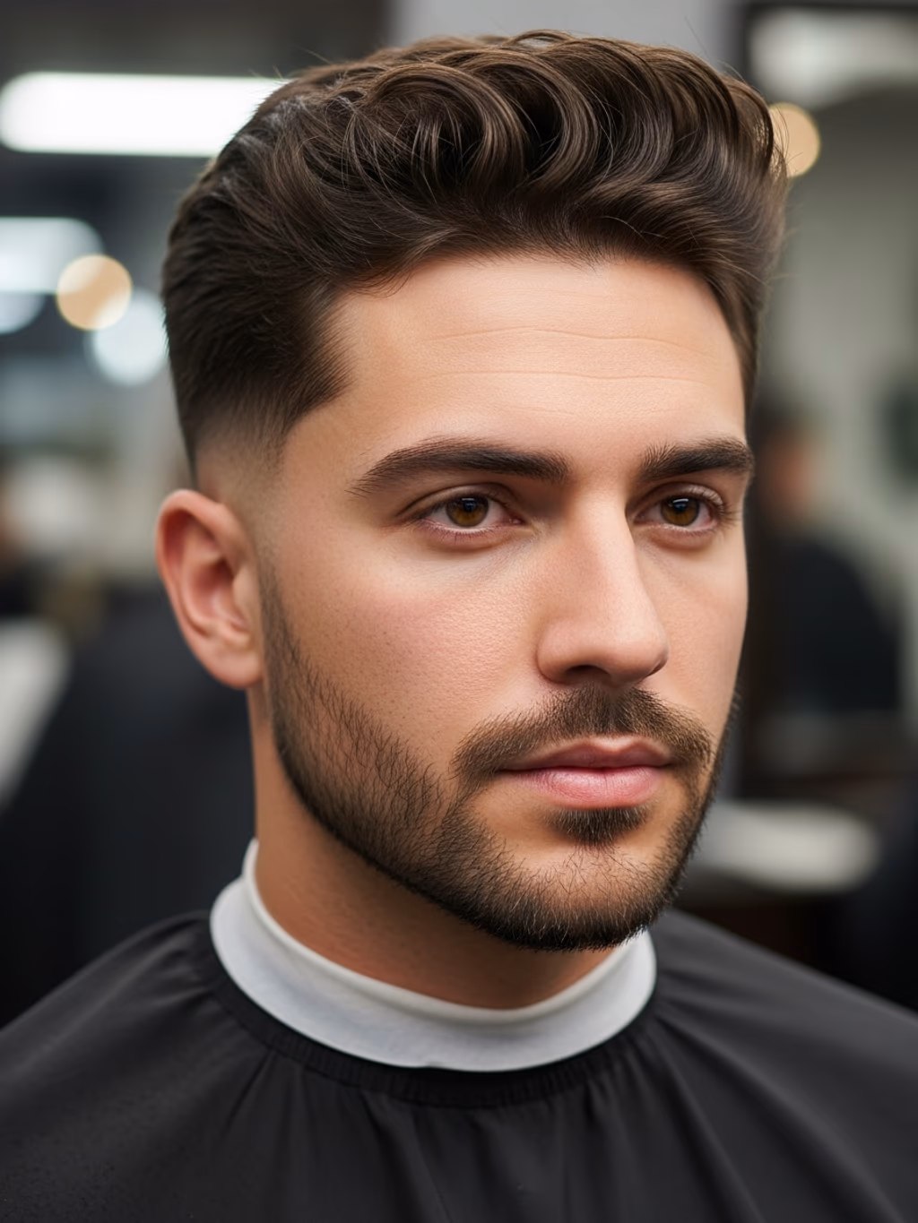 Tapered Heartthrob Cut hairstyle for men 2026 — heartthrob cut variation, best for diamond faces with prominent cheekbones, modern barbering by Master Stylist Jessica Hamilton