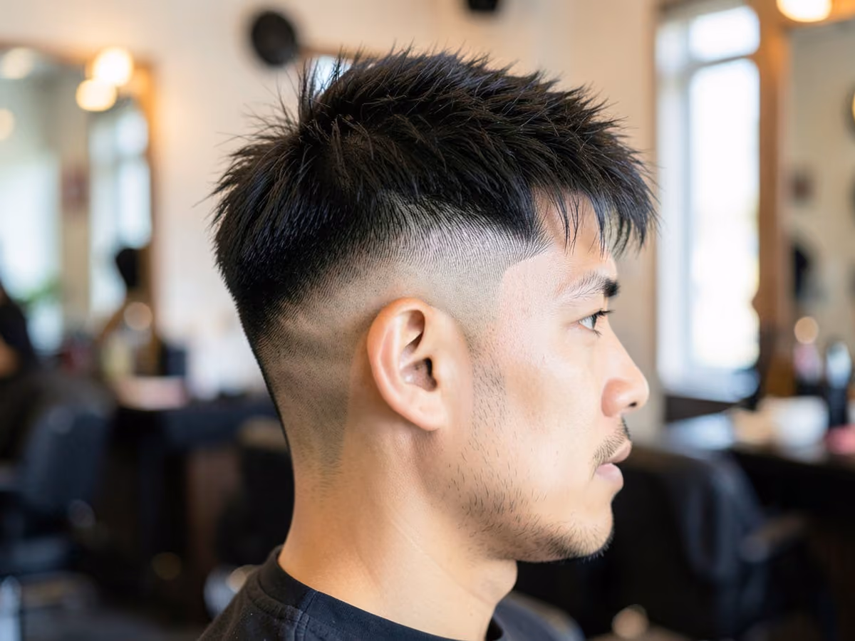 Man with a high fade textured crop
