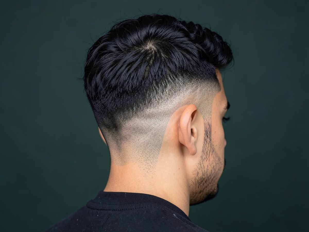 Man with a latino high fade