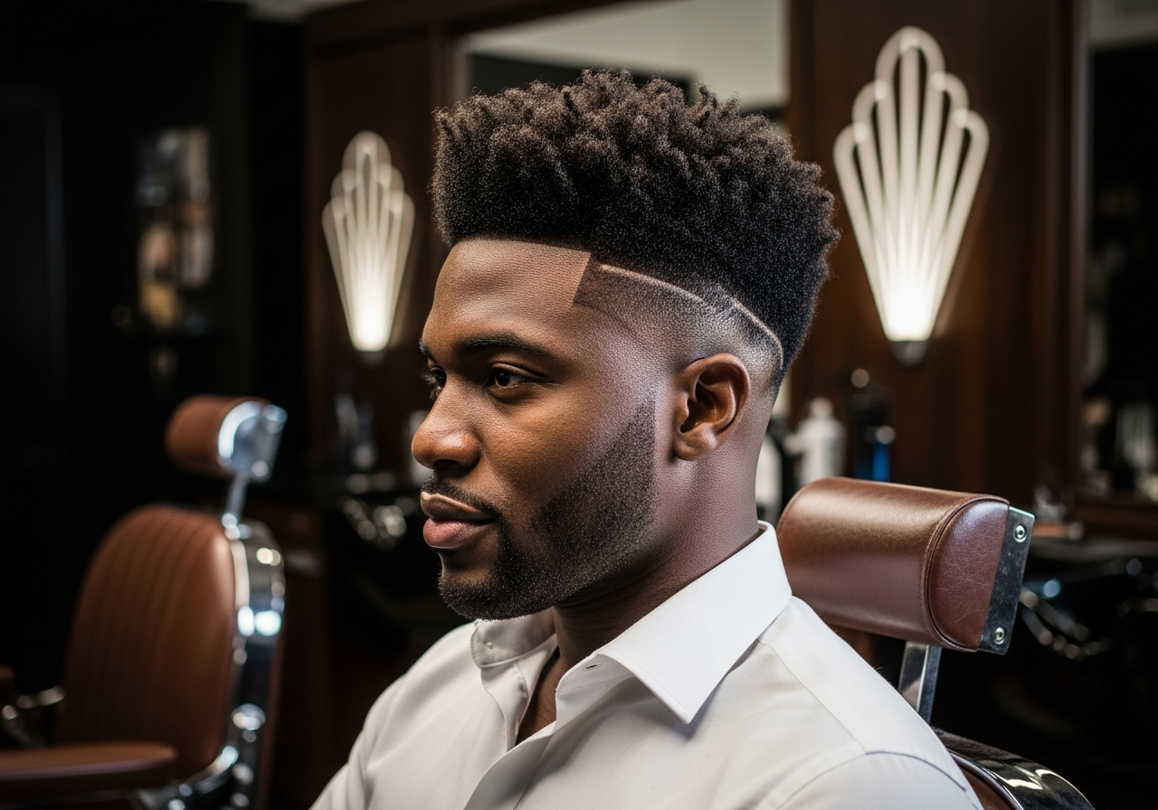 High Taper Fade Afro 2026 - Rounded Natural Afro with Sharp High Taper