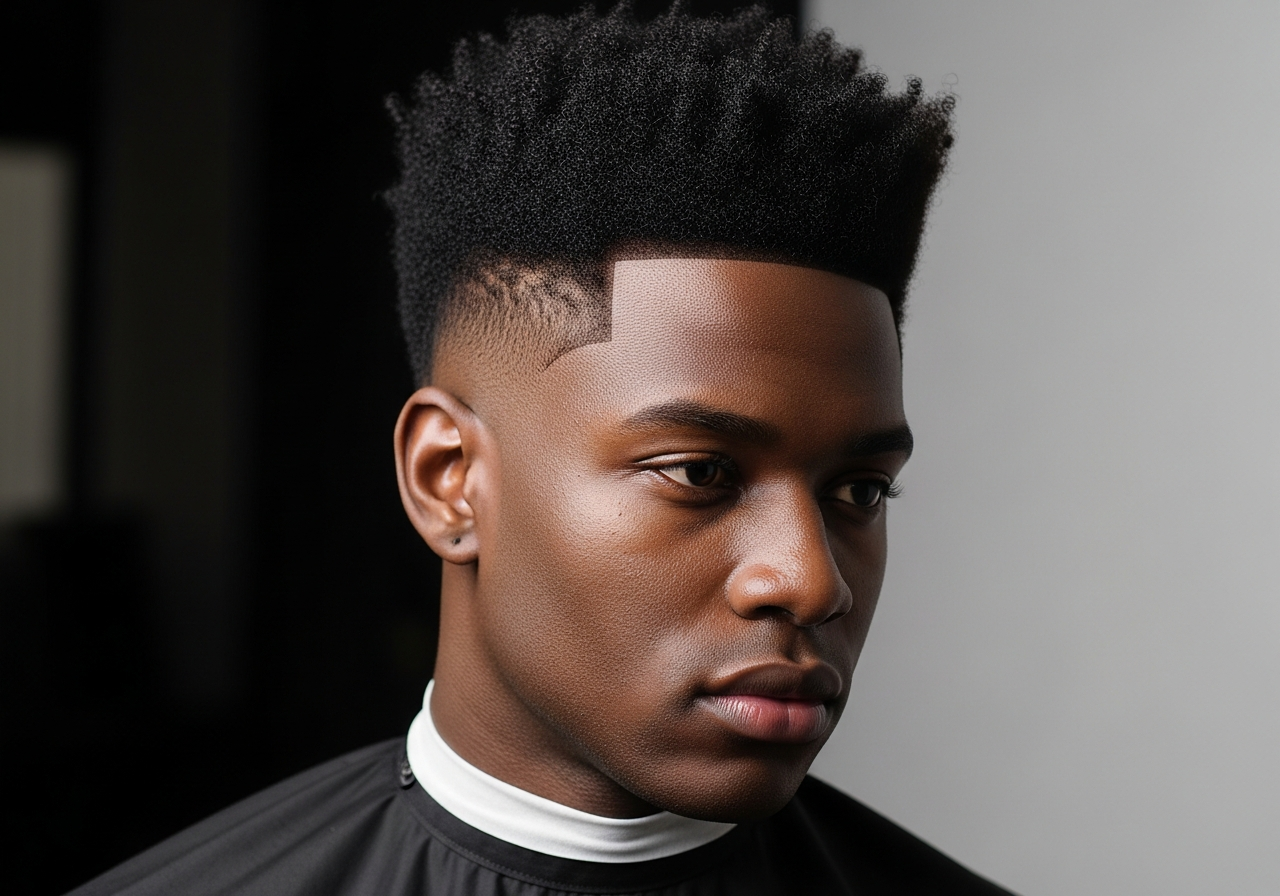 High Taper Fade for Black Men 2026 - Curly Coily High Taper Haircut