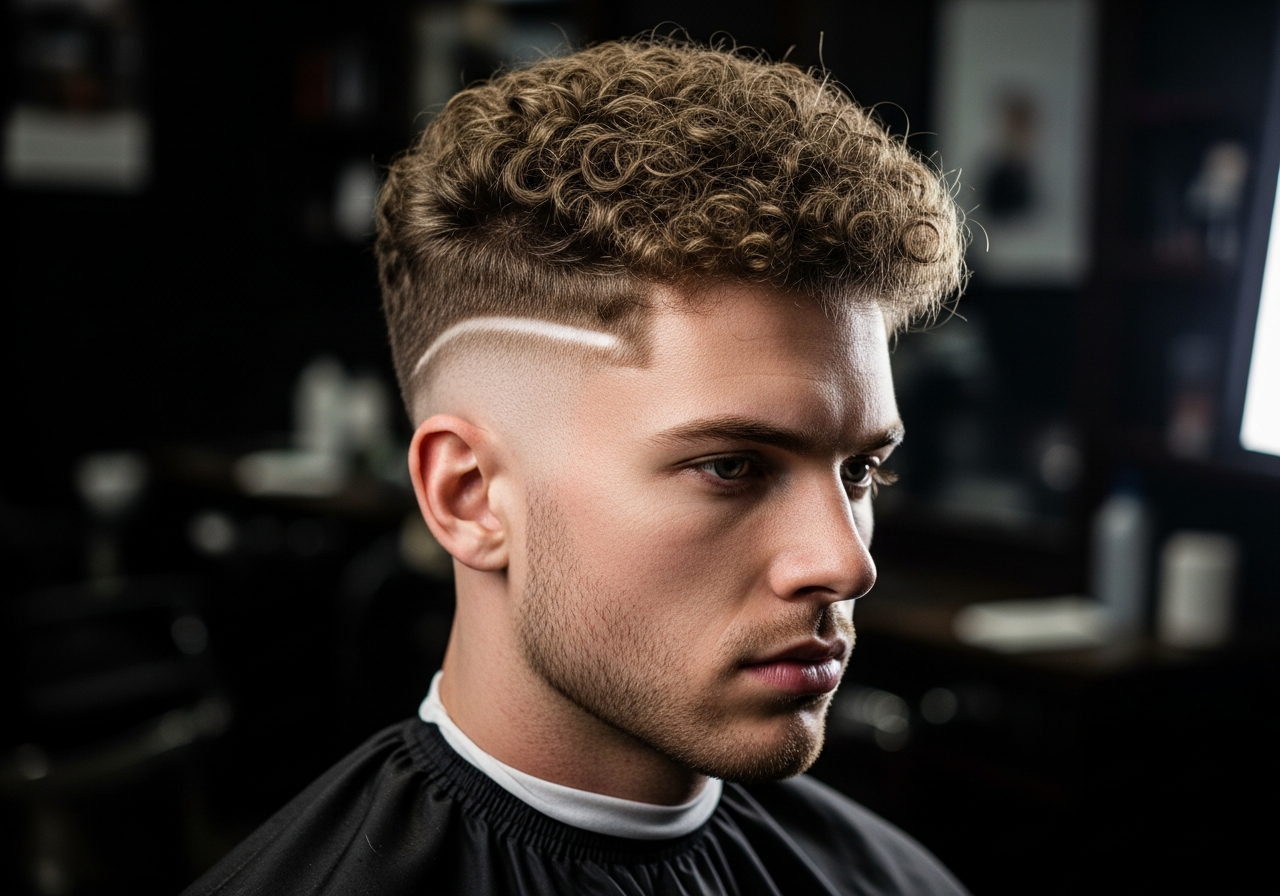 Broccoli Style High Taper Fade 2026 - Dense Fluffy Curls High Taper