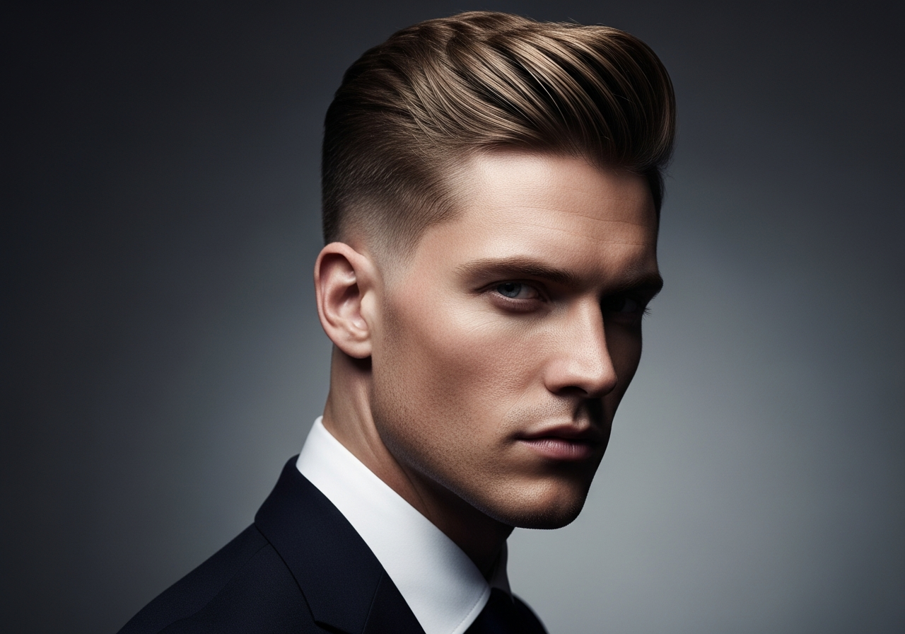 High Taper Fade Comb Over 2026 - Sleek Side Sweep High Contrast Taper