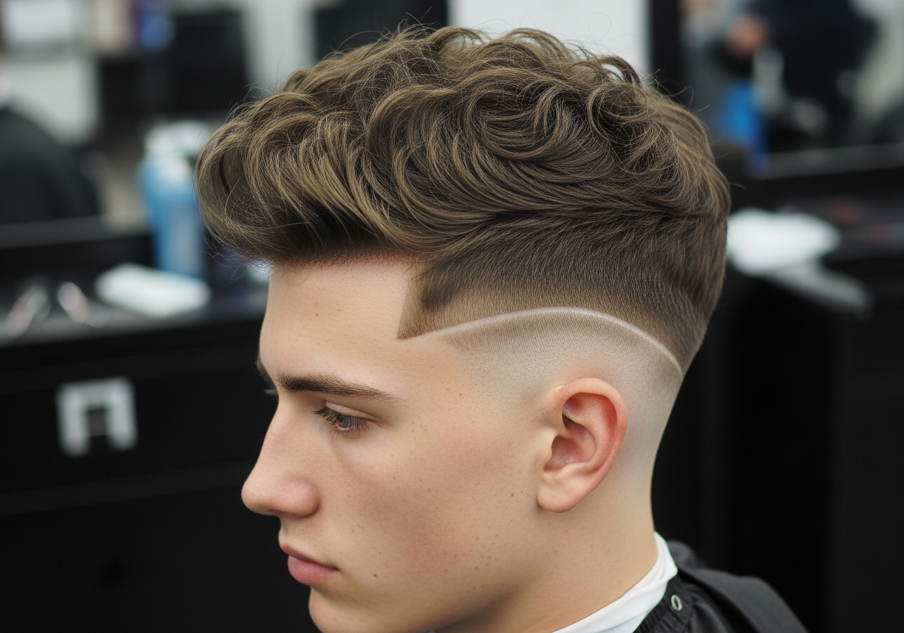 High Taper Fade Curly Top 2026 - Bouncy Curls with Sharp High Taper