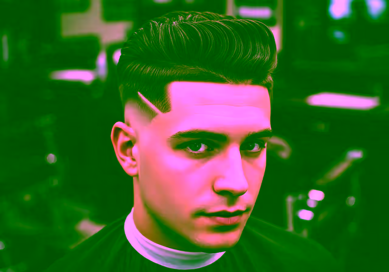 High Taper Fade Defined Waves hairstyle for men 2026 — high taper fade variation, best for oval, square faces + wavy hair, modern barbering by Master Stylist Jessica Hamilton