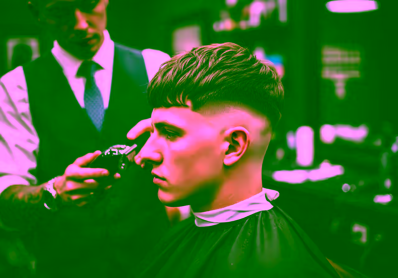 High Taper Fade Edgar hairstyle for men 2026 — high taper fade variation, best for round, oval faces + straight/wavy hair, modern barbering by Master Stylist Jessica Hamilton