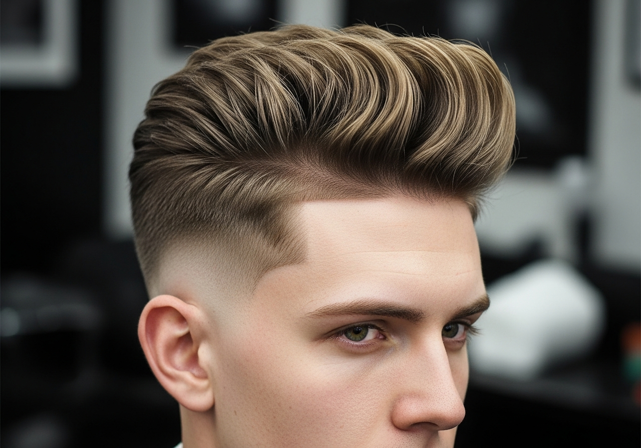 High Taper Fade Fluffy Hair 2026 - Voluminous Fluffy Top High Taper
