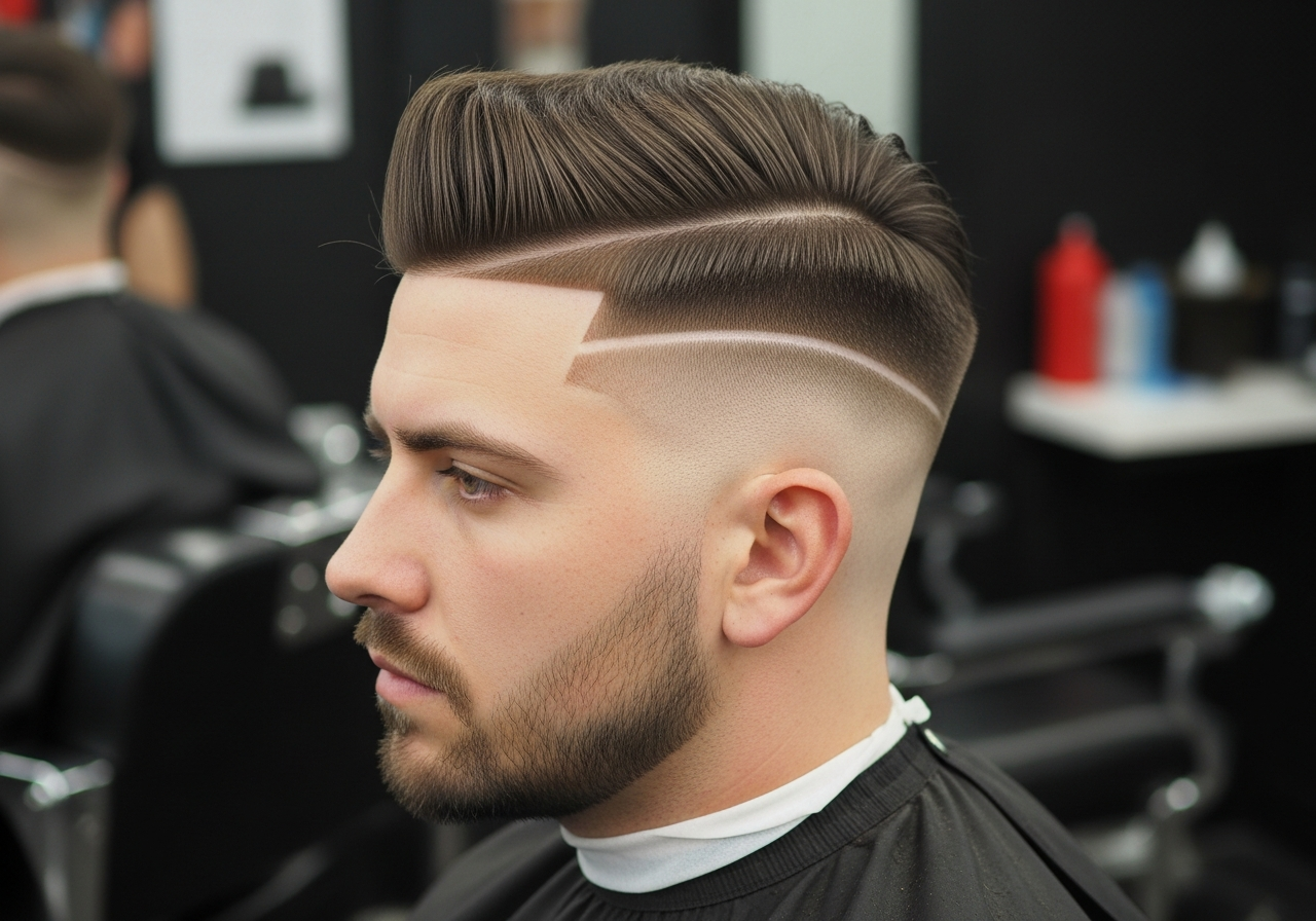 High Taper Fade Hard Part 2026 - Sharp Defined Part High Contrast Taper