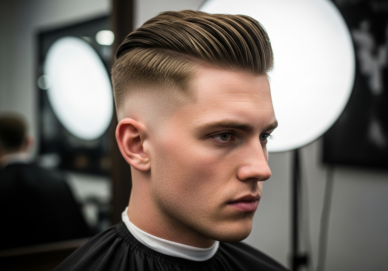 High Taper Fade Side Part 2026 - Polished High Contrast Taper with Defined Part