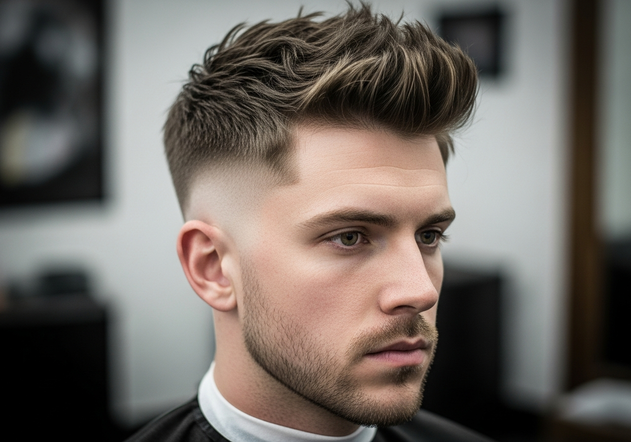 High Taper Fade Textured Crop 2026 - Choppy Modern High Taper for Square Faces