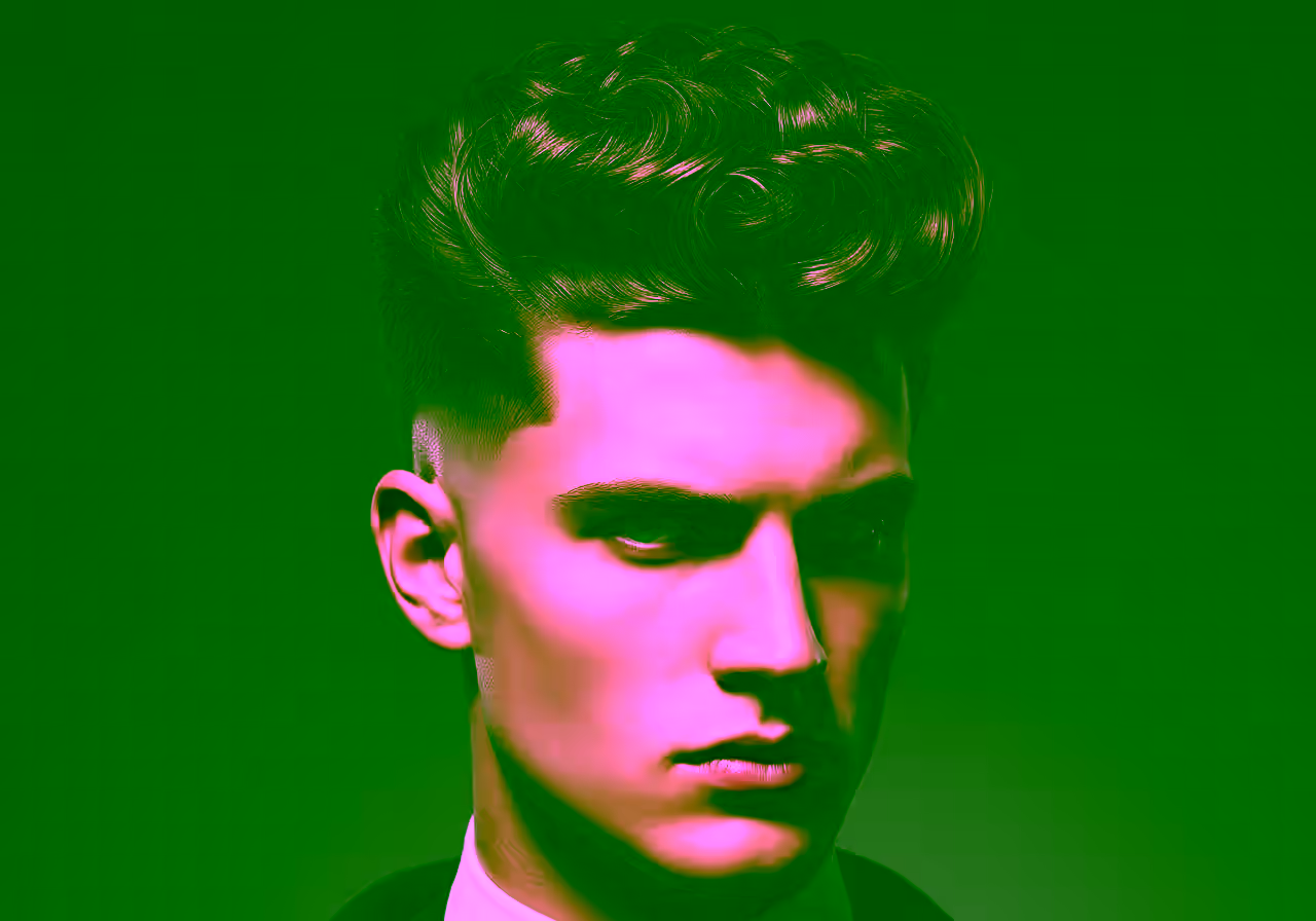 High Taper Fade Thick Curls hairstyle for men 2026 — high taper fade variation, best for diamond/heart faces + thick curly hair, modern barbering by Master Stylist Jessica Hamilton