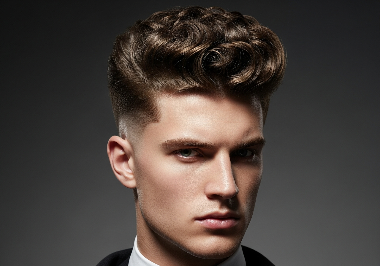 High Taper with Thick Curls 2026 - Full Natural Curls High Taper Fade