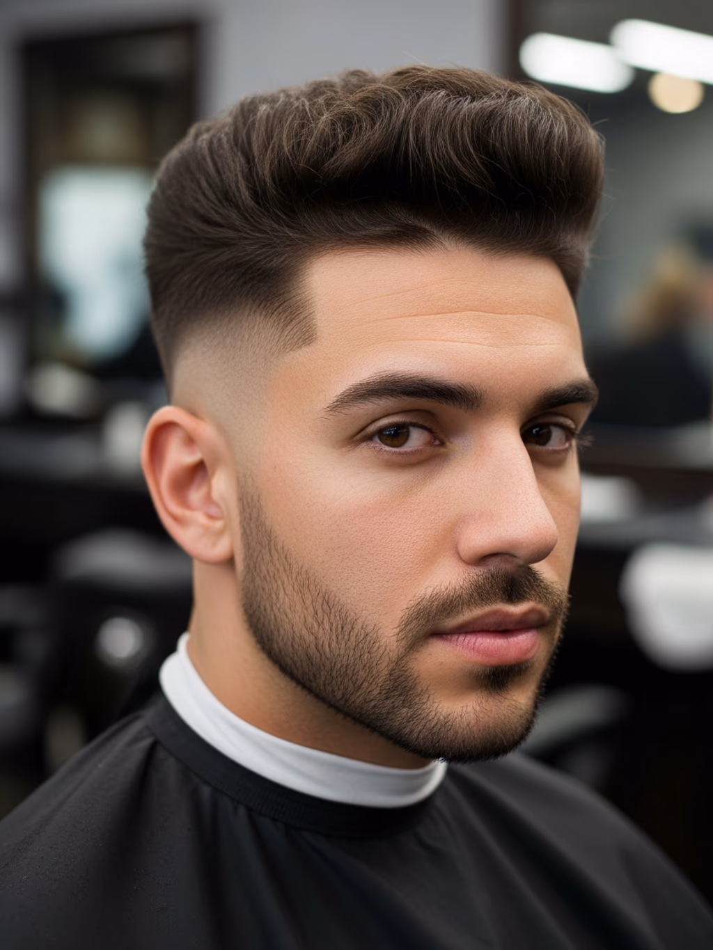 Classic High Top Fade hairstyle for men 2026 — high top fade variation, best for oval and oblong faces, modern barbering by Master Stylist Jessica Hamilton