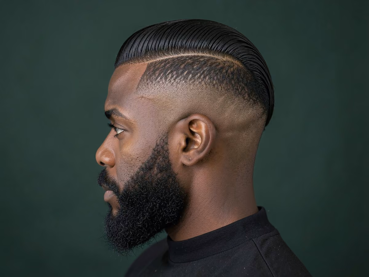Man with a hipster slick back