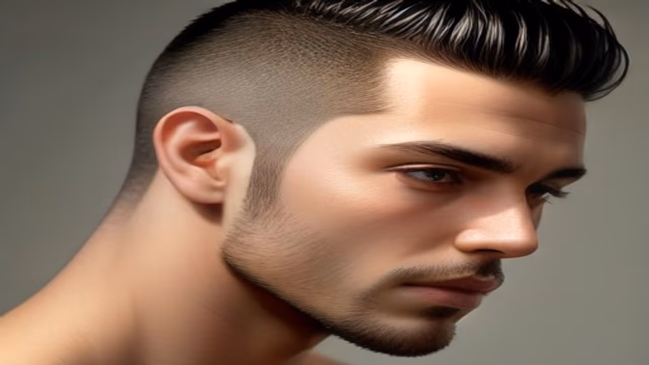 Clean shaved neckline on the back of a man's neck after a haircut — preventing razor bumps guide