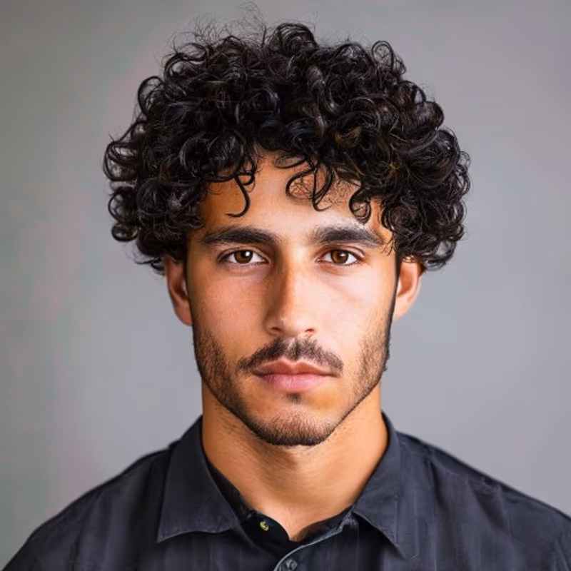Curly Ivy League hairstyle for men 2026 — Ivy League variation, best for Natural curls (3A–3C), modern barbering by Master Stylist Jessica Hamilton