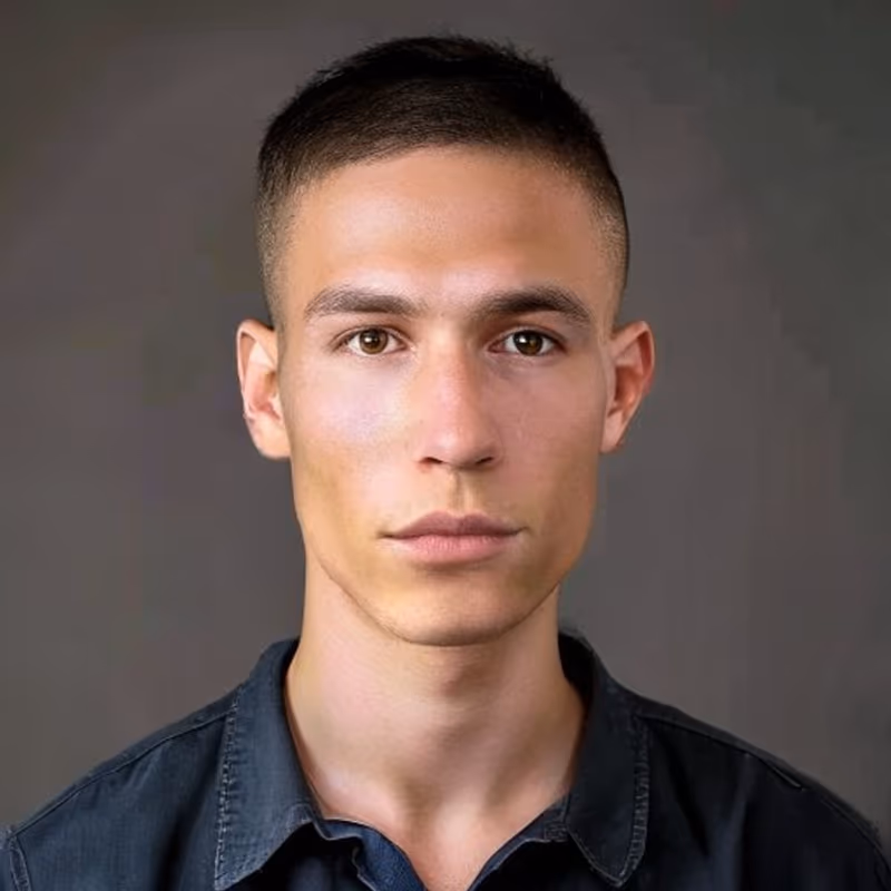 Ivy League Crew Cut hairstyle for men 2026 — Ivy League variation, best for Youthful, clean, low-effort, modern barbering by Master Stylist Jessica Hamilton