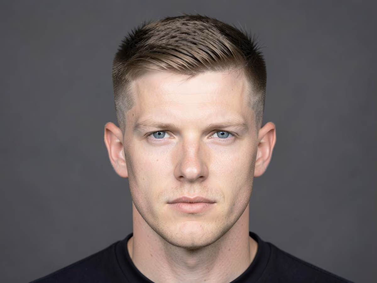 Man with a layered high fade