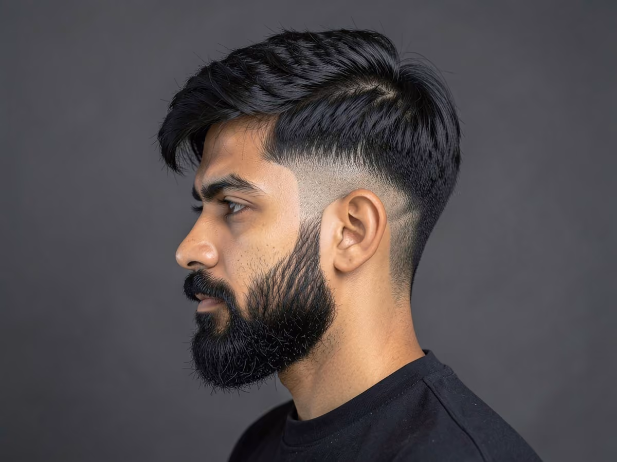 Man with a layered low fade