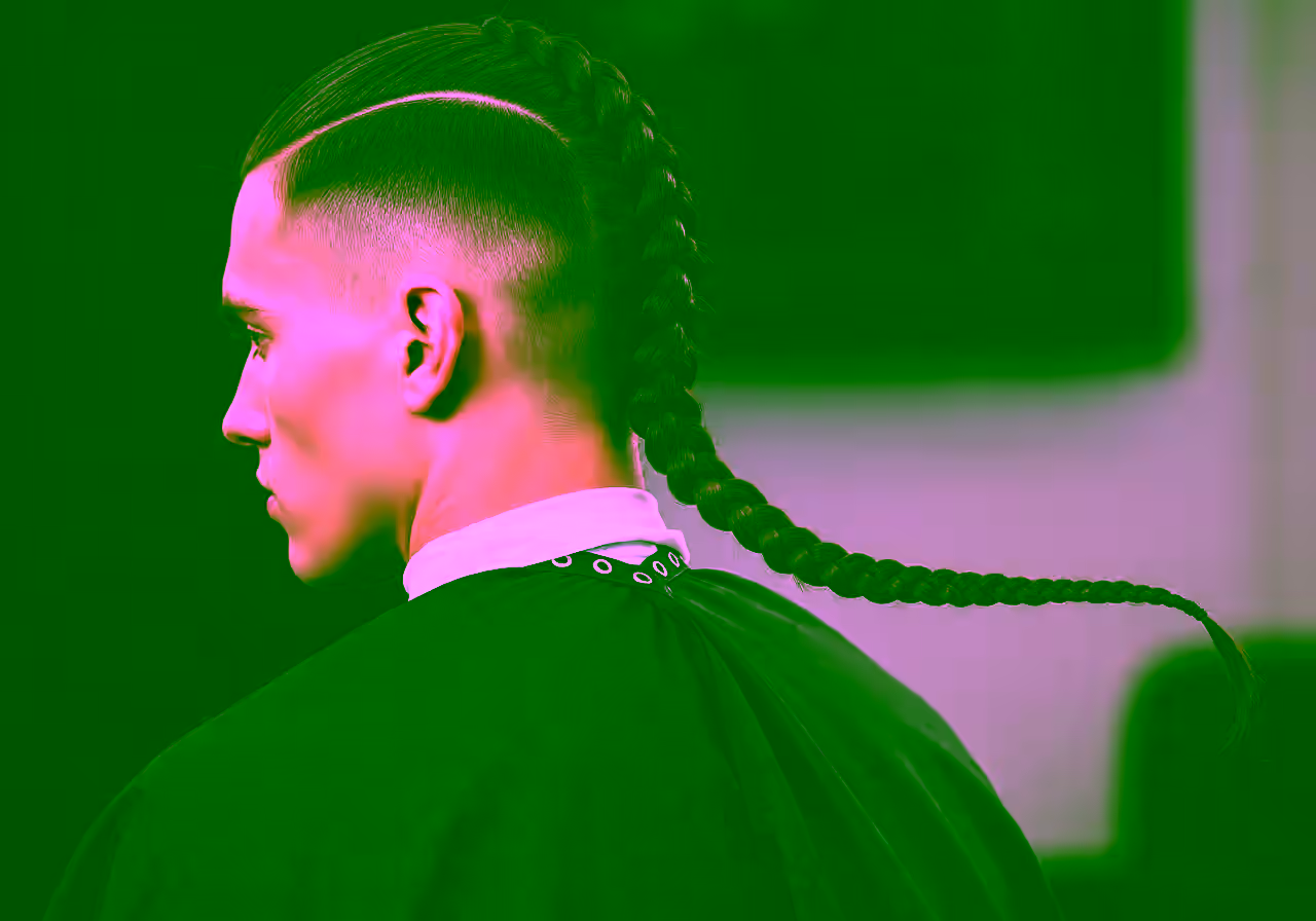 Long Braids or Single Braid hairstyle for men 2026 — long hairstyles variation, best for all faces + straight hair, modern barbering by Master Stylist Jessica Hamilton