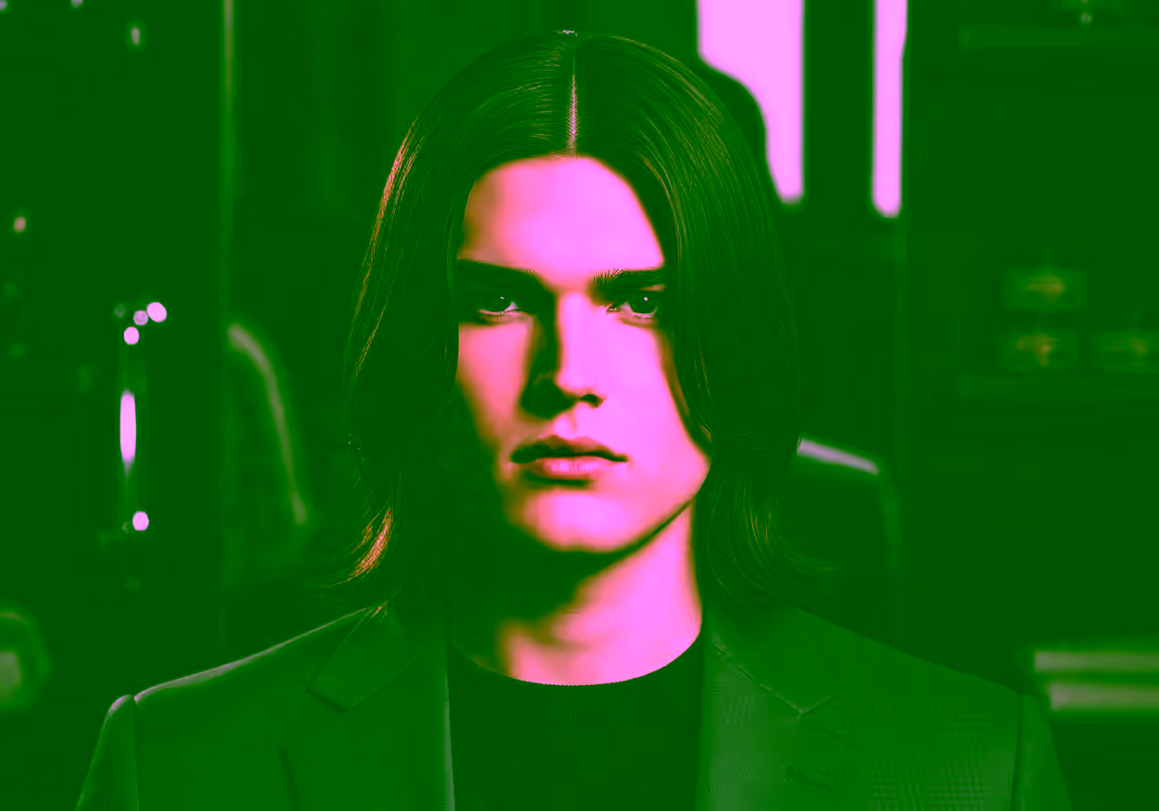 Long Hair with Deep Middle Part hairstyle for men 2026 — long hairstyles variation, best for round faces + straight hair, modern barbering by Master Stylist Jessica Hamilton