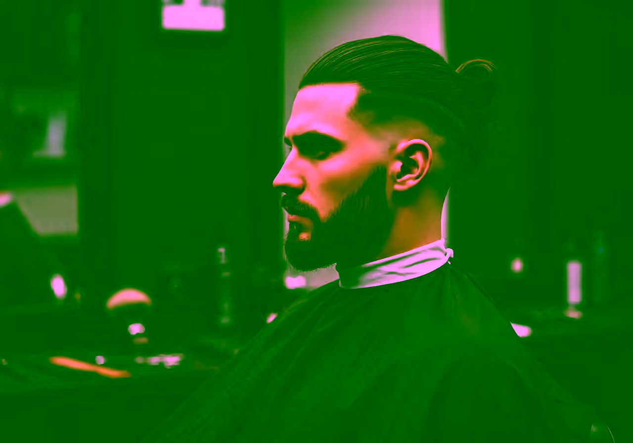 Modern Man Bun hairstyle for men 2026 — long hairstyles variation, best for square/oval faces + thick hair, modern barbering by Master Stylist Jessica Hamilton