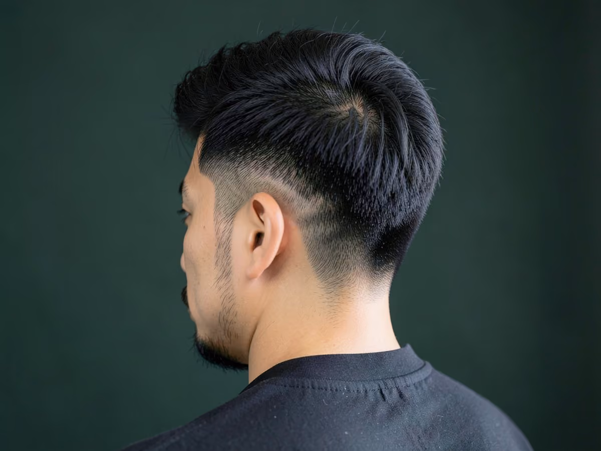 Man with a low maintenance haircut for coarse hair