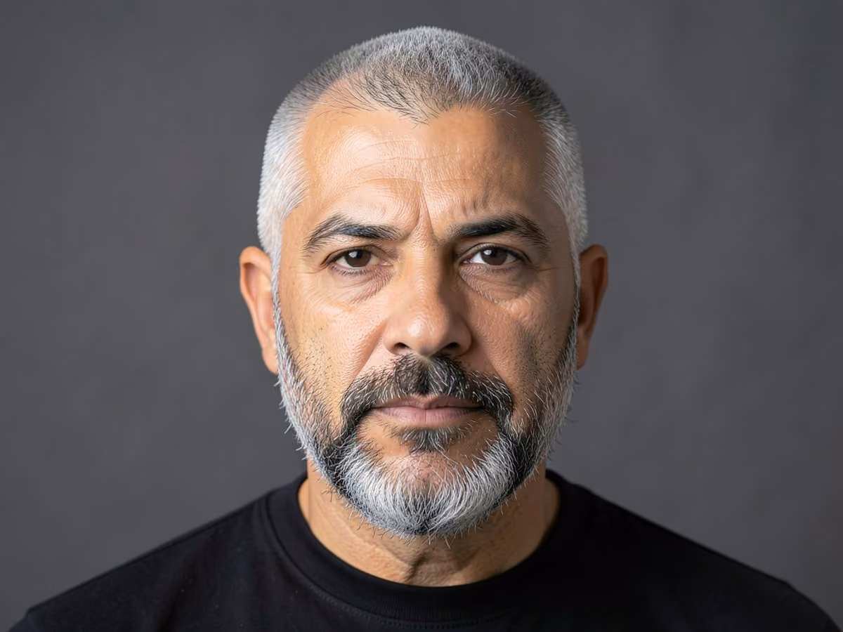 Man with a low maintenance haircut for square faces
