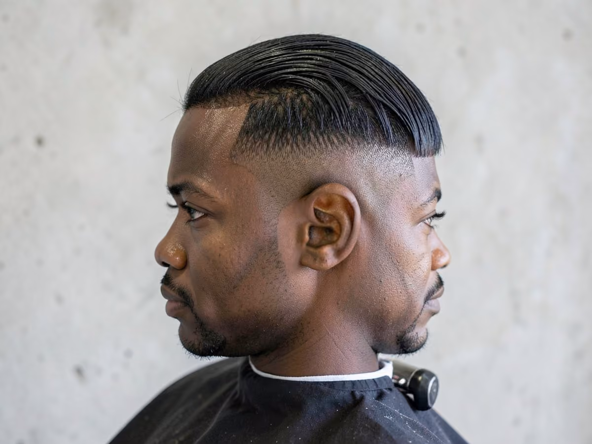 Man with a low maintenance haircut for straight hair
