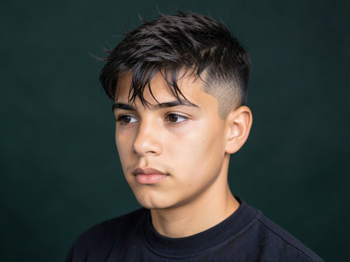 Man with a low maintenance haircut for teens