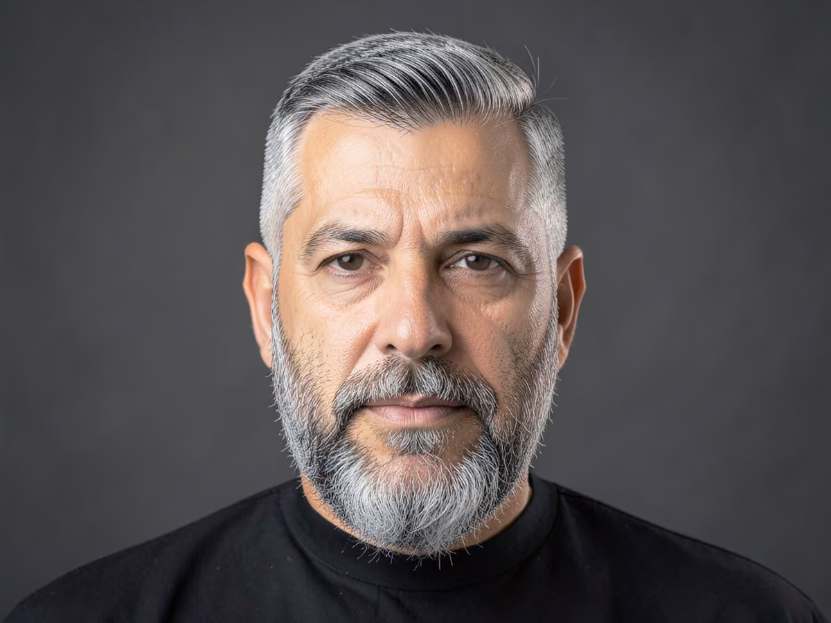 Man with a low maintenance short back and sides
