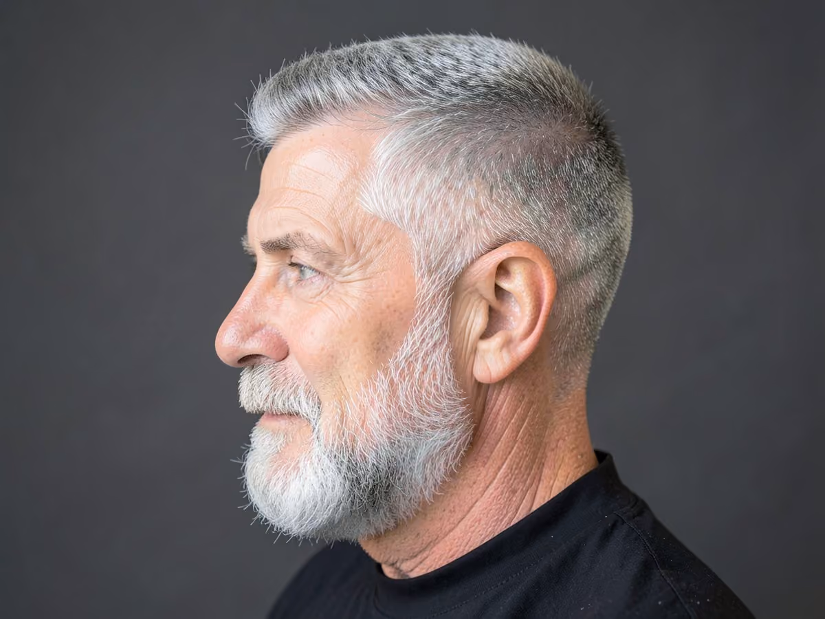 Man with a low maintenance summer haircut