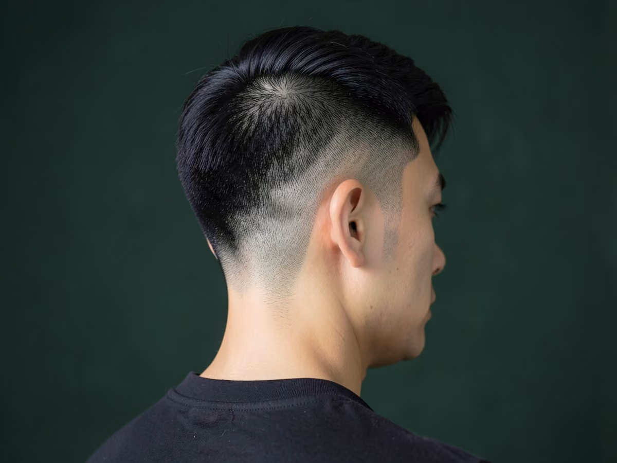 Man with a low burst skin fade