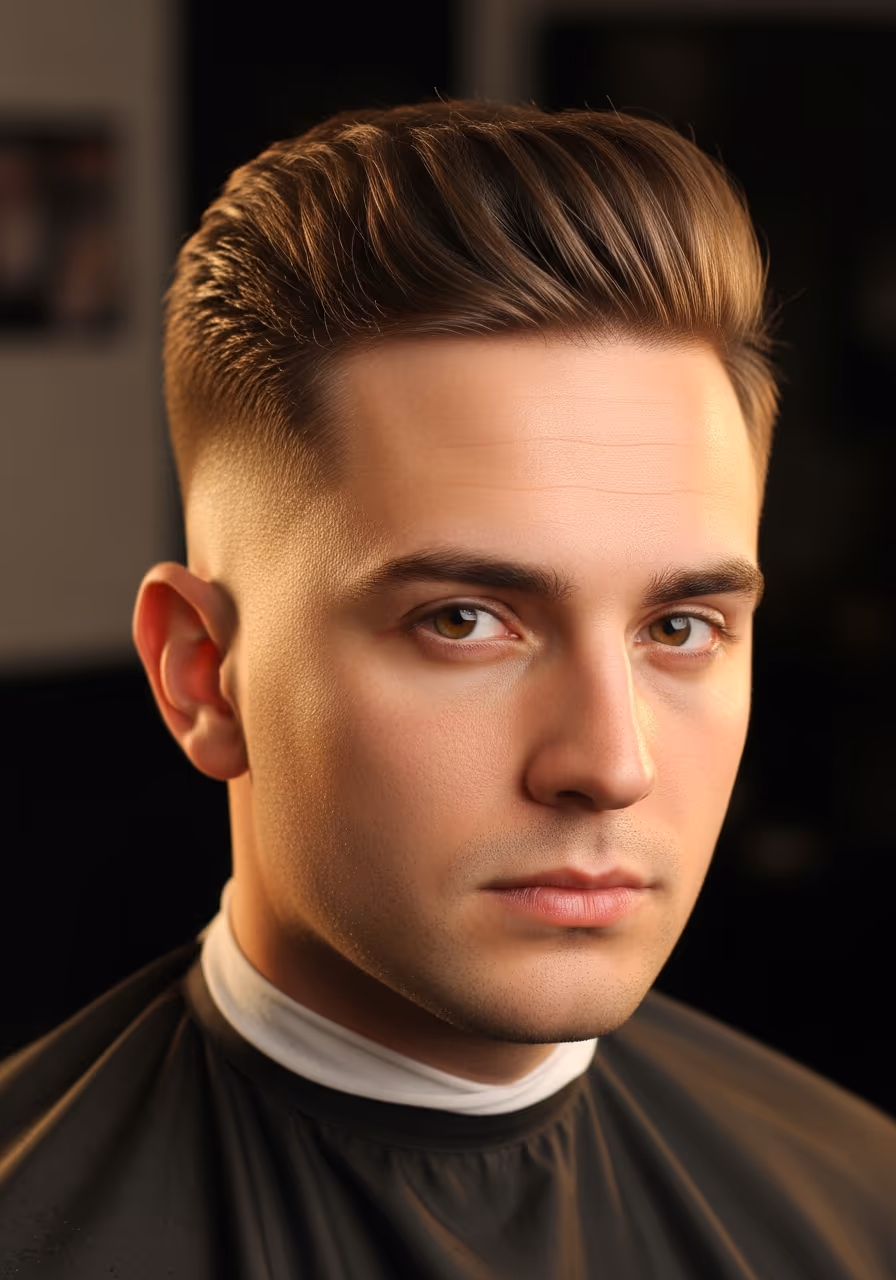 Bald Taper Fade hairstyle for men 2026 — low taper fade variation, best for thick hair + all faces (especially round/square), modern barbering by Master Stylist Jessica Hamilton
