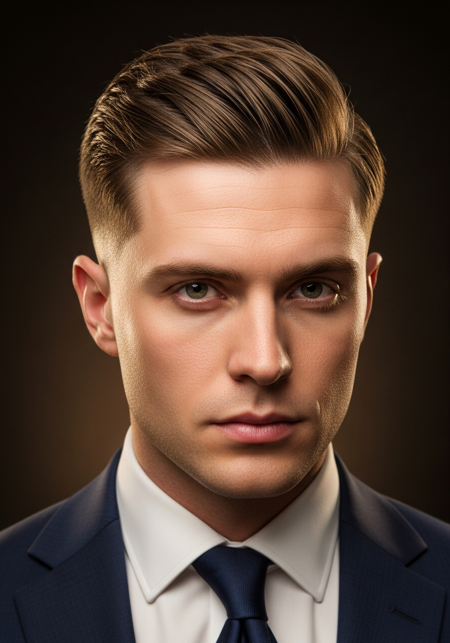 Executive Low Taper Fade Hairstyle 2026 - Professional Clean Low Taper for Office Men