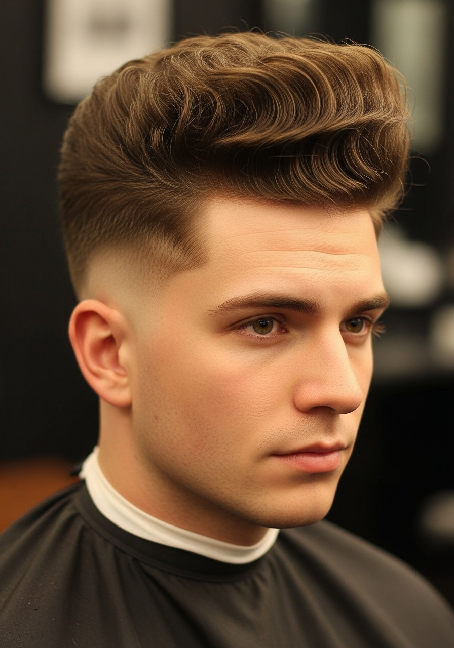 High Top with Low Taper Fade 2026 - Tall Volume Low Taper Hairstyle