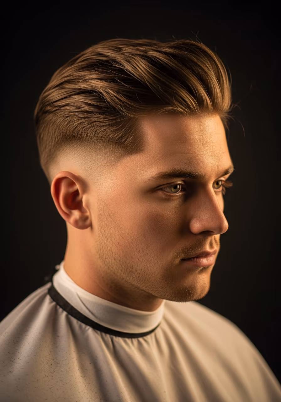 Low Drop Taper with Messy Hair hairstyle for men 2026 — low taper fade variation, best for laid-back stylish men, all faces, modern barbering by Master Stylist Jessica Hamilton